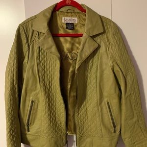 XL 100% Green Genuine Leather Jacket
